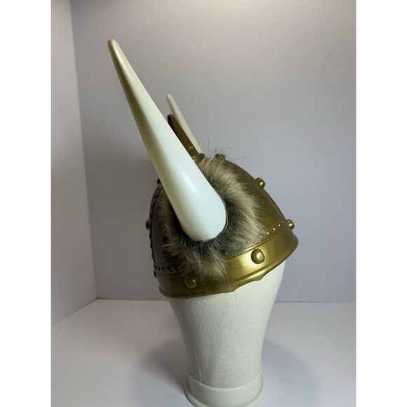 Mens Viking Costume Helmet Plastic Halloween Cosplay CostumesUSA - Picture 2 of 7